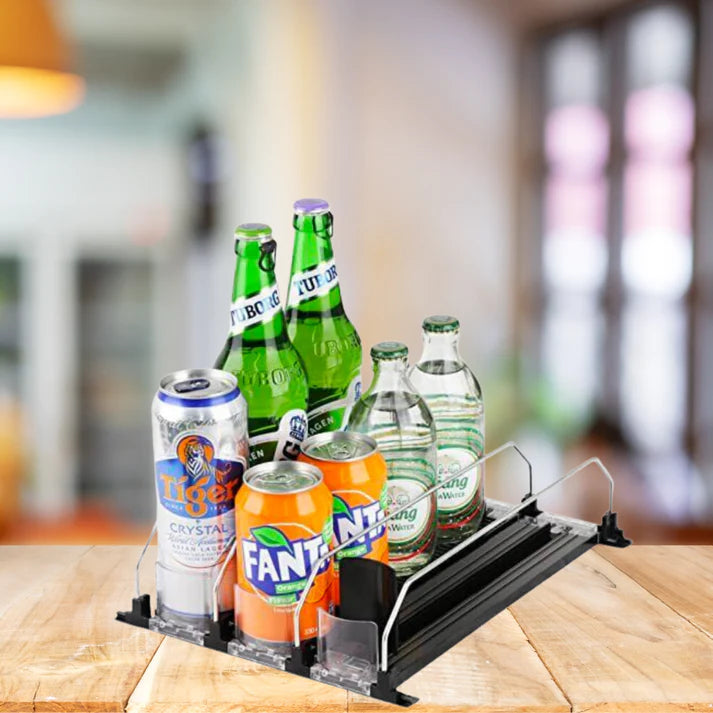 Self-pushing Soda Can Dispenser